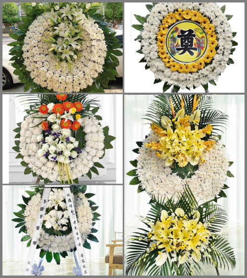 广东肇庆市高要区新桥镇湾边村花圈速递